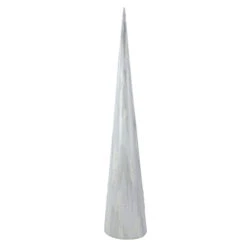Marbled Cone Christmas Tree - 30" - White And Gray