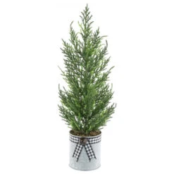 Artificial Cypress Christmas Tree - 18.5" - Unlit