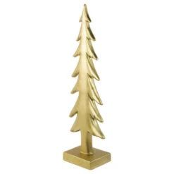 Shiny Christmas Tree On Square Base Decoration - 16" - Gold -Northlight Sale Store northlight gb94412 3 78178.1671008225