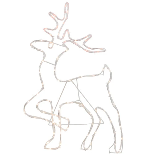 Northlight 24" Lighted Standing Reindeer Silhouette Outdoor Christmas Decoration 3 Northlight 24" Lighted Standing Reindeer Silhouette Outdoor Christmas Decoration - Image 3