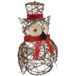 Northlight Lighted Glitter Rattan Owl Outdoor Christmas Decoration - 21" - Clear Lights -Northlight Sale Store northlight h83201 3updated 04102.1669192839