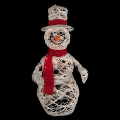 Northlight Lighted Glittered Rattan Snowman Outdoor Christmas Decoration - 28" - Clear Lights -Northlight Sale Store northlight h85109 1 93382.1670576254