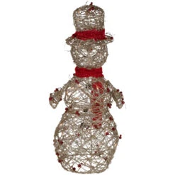 Northlight Lighted Glittered Snowman And Berries Outdoor Christmas Decoration - 28" -Northlight Sale Store northlight h85237 4 89899.1670576252