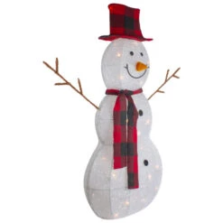 Northlight Lighted Tinsel Snowmen Family Christmas Yard Decorations - Clear Lights - Set Of 2 -Northlight Sale Store northlight h92300 1 79108.1665610434