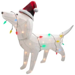 Northlight LED Lighted Dachshund Dog In Santa Hat Outdoor Christmas Decoration - 32" - Multicolor -Northlight Sale Store northlight h92301 1 55012.1665174048