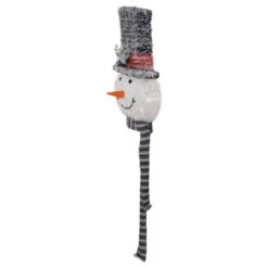 Northlight 25" Lighted Snowman With Black Frosted Top Hat Christmas Tree Topper -Northlight Sale Store northlight h93959 3 05758.1667398948