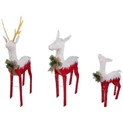 Northlight Lighted Reindeer Family Outdoor Christmas Decoration - 52.5" - Warm White -Set Of 3 -Northlight Sale Store northlight h93960 3 75329.1667549904