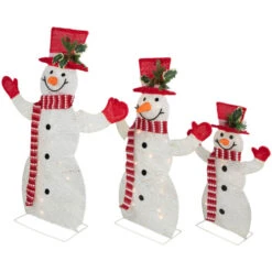 Northlight Set Of 3 LED Lighted Family Of Snowmen Outdoor Christmas Decoration -Northlight Sale Store northlight h93962 2 32357.1674553298