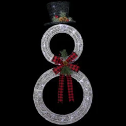 Northlight 48" LED Lighted Wreath Snowman Outdoor Christmas Decoration -Northlight Sale Store northlight h93963 on20black 56598.1686837200