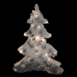 Northlight LED Lighted 2D Tinsel And Pine Christmas Tree Decoration - 27.5" -Northlight Sale Store northlight h93965 120on20black 07869.1674553298