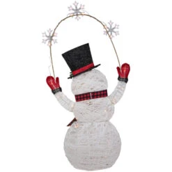 Northlight 57" LED Lighted Snowman Holding Snowflakes Outdoor Christmas Decoration -Northlight Sale Store northlight h93972 4 88364.1677233920