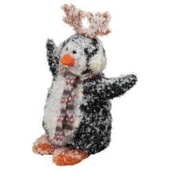 Northlight Lighted Snowy Penguin In Antler Hat Outdoor Christmas Decoration - 22" - Warm White -Northlight Sale Store northlight h93975 2 27422.1667549905