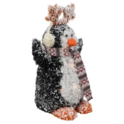 Northlight Lighted Snowy Penguin In Antler Hat Outdoor Christmas Decoration - 22" - Warm White -Northlight Sale Store northlight h93975 3 95222.1667549905