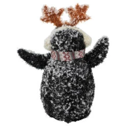 Northlight Lighted Snowy Penguin In Antler Hat Outdoor Christmas Decoration - 22" - Warm White -Northlight Sale Store northlight h93975 4 09117.1667549905