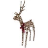 Northlight 47" LED Lighted Standing Rattan Reindeer Outdoor Christmas Decoration