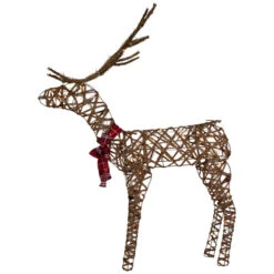 Northlight 47" LED Lighted Standing Rattan Reindeer Outdoor Christmas Decoration -Northlight Sale Store northlight h94625 02 03752.1696868272