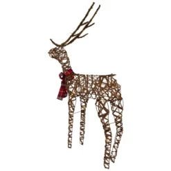 Northlight 47" LED Lighted Standing Rattan Reindeer Outdoor Christmas Decoration -Northlight Sale Store northlight h94625 04 42493.1696868272