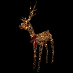 Northlight 47" LED Lighted Standing Rattan Reindeer Outdoor Christmas Decoration -Northlight Sale Store northlight h94625 on20black 95200.1696868272