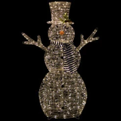 Northlight 48" LED Lighted Silver Mesh Snowman Outdoor Twinkling Christmas Decoration -Northlight Sale Store northlight h94636 on20black20 24905.1701969859