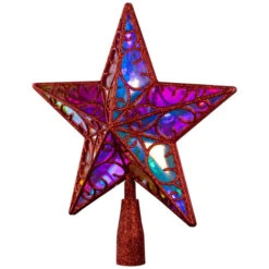 Northlight LED Lighted Star Glittered Christmas Tree Topper - 11" - Red - Multicolor Lights 10 Northlight LED Lighted Star Glittered Christmas Tree Topper - 11" - Red - Multicolor Lights -Northlight Sale Store northlight h96316 03 23221.1726279106