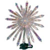 Lighted Iridescent Icicle Christmas Tree Topper - 14" - Clear Lights