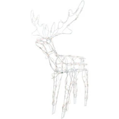Northlight 48" Lighted White Standing Reindeer Outdoor Christmas Yard Decoration -Northlight Sale Store northlight ha91181 02 28977.1696436030