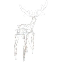 Northlight 48" Lighted White Standing Reindeer Outdoor Christmas Yard Decoration -Northlight Sale Store northlight ha91181 05 36120.1696436030