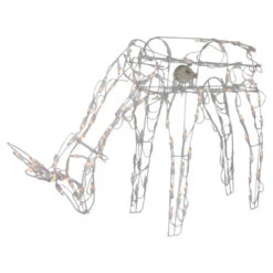 Northlight Lighted Feeding Reindeer Animated Outdoor Christmas Decoration - 42" - Clear Lights