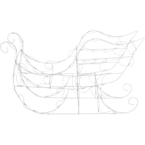 Northlight 48" Lighted Sleigh Outdoor Christmas Decoration 5 Northlight 48" Lighted Sleigh Outdoor Christmas Decoration - Image 5