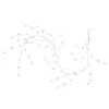 Northlight 10-Count B/O Warm White LED Pom Pom Garland Christmas Lights - 3' Clear Wire