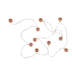 Northlight 10 B/O LED Warm White Rose Gold Metal Ball Christmas Lights - 6.25' Clear Wire -Northlight Sale Store northlight hc90656 sample 2 80112.1625668287