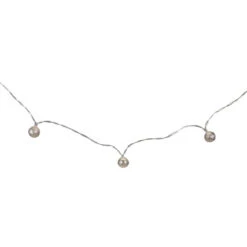 Northlight Battery Operated Metal Ball Christmas Lights - Warm White LED - 6.25' Clear Wire - 10ct -Northlight Sale Store northlight hc90657 sample 1 60356.1625668287