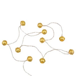 Northlight 10-Count LED Gold Christmas Bells Fairy Lights, 5.5ft, Copper Wire -Northlight Sale Store northlight hc9238620gold 1 03185.1714730471