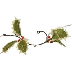 Northlight Pre-Lit Battery Operated Holly And Berry Christmas Garland - 7.5' X 5" - Warm White Lights -Northlight Sale Store northlight hc96446 05 28508.1726279107