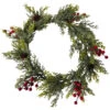 Northlight Pine Cone And Berries Winter Foliage Christmas Wreath - 16" - Unlit