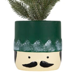 Northlight Mini Frosted Artificial Christmas Tree In Nutcracker Pot - 14.75" - Unlit -Northlight Sale Store northlight hn95104 02 38112.1704379347