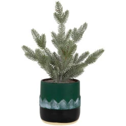 Northlight Mini Frosted Artificial Christmas Tree In Nutcracker Pot - 14.75" - Unlit -Northlight Sale Store northlight hn95104 05 38669.1704379347