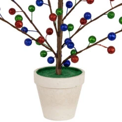 Northlight Glittered Ball Ornament Artificial Christmas Tree - Unlit - 24" 9 Northlight Glittered Ball Ornament Artificial Christmas Tree - Unlit - 24" -Northlight Sale Store northlight hn95108 04 65455.1704379349
