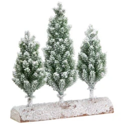 Northlight Frosted Pine Tree Trio Christmas Decoration - 8" - Unlit -Northlight Sale Store northlight hn96810 02 76340.1727317572