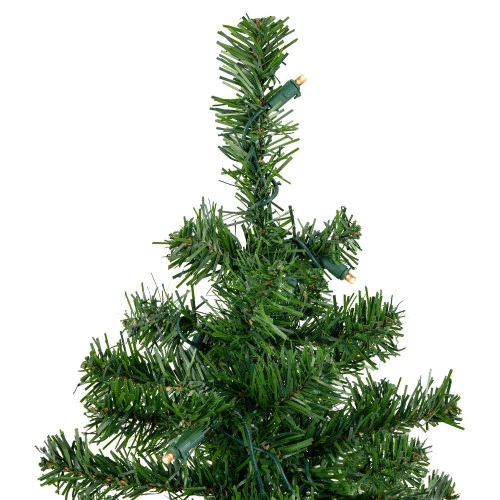 Northlight Pre-Lit Two-Tone Green Pine Artificial Christmas Tree In Burlap - 18" - Clear LED Lights 2 Northlight Pre-Lit Two-Tone Green Pine Artificial Christmas Tree In Burlap - 18" - Clear LED Lights - Image 2
