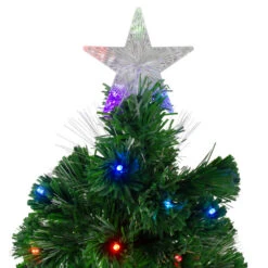 Northlight 4' Pre-Lit Potted Fiber Optic Artificial Christmas Tree, Multicolor LED Lights -Northlight Sale Store northlight j65057 1 87451.1665610738