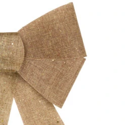 Northlight 16" LED Lighted Gold Glitter Burlap Bow Christmas Decoration With Color Changing Lights -Northlight Sale Store northlight j93095 3 24758.1661885733