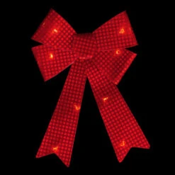 PENN LED Lighted Sequin Bow Christmas Decoration - 17.5" - Red - Warm White Lights 6 PENN LED Lighted Sequin Bow Christmas Decoration - 17.5" - Red - Warm White Lights -Northlight Sale Store northlight j93098 1 30448.1642204280