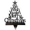 Northlight We Wish You A Merry Christmas Tree Stocking Holder - 6.25"