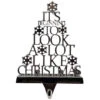 Northlight "It's Beginning To Look A Lot Like Christmas" Metal Tree Stocking Holder - 6.5"