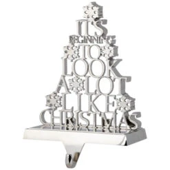 Northlight "It's Beginning To Look A Lot Like Christmas" Metal Tree Stocking Holder - 6.5" -Northlight Sale Store northlight j96415 03 74999.1719611160