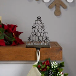 Northlight "It's Beginning To Look A Lot Like Christmas" Metal Tree Stocking Holder - 6.5" -Northlight Sale Store northlight j96415 styled 02 86355.1719611160