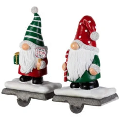 Northlight Santa Gnomes Christmas Stocking Holders - 6.25" - Set Of 2 -Northlight Sale Store northlight j96418 03 88852.1719611162
