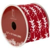 Northlight Red And White Christmas Tree Wired Craft Ribbon 2.5" X 10 Yards