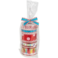 Northlight Set Of 5 Polka Dots Matching Themed Craft Christmas Ribbons 1.5" X 3 Yards